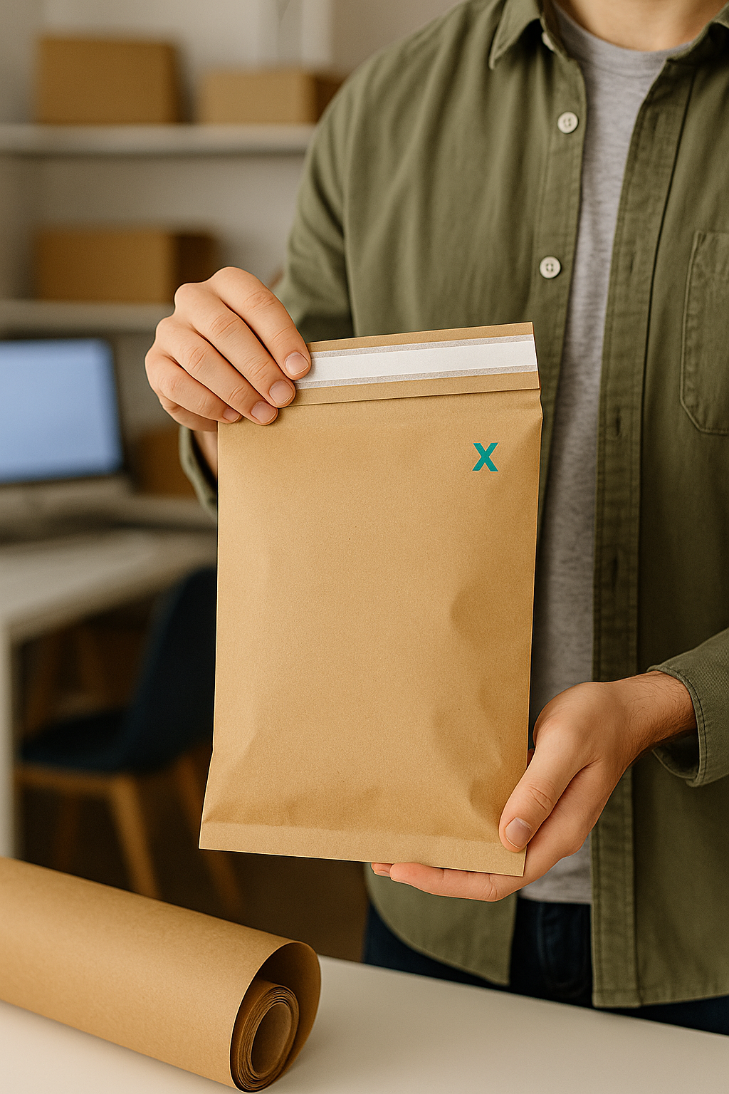 Sobres de regalo, panadería y online, ecom - BeFreeX Packaging